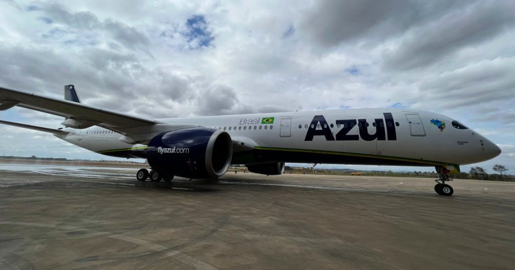 How is the new Azul plane that will travel internationally this year