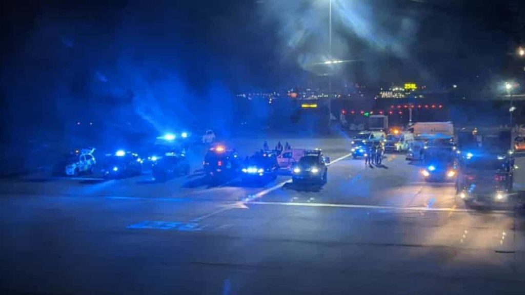 Two planes collide at Heathrow Airport in England