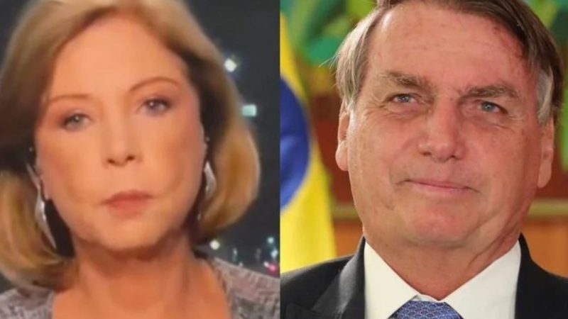 Eliane Cantanhead and Jair Bolsonaro - Uol . TV news clone