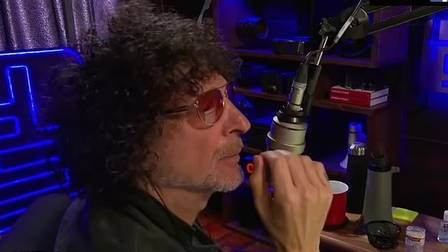 Howard Stern in the studio at 