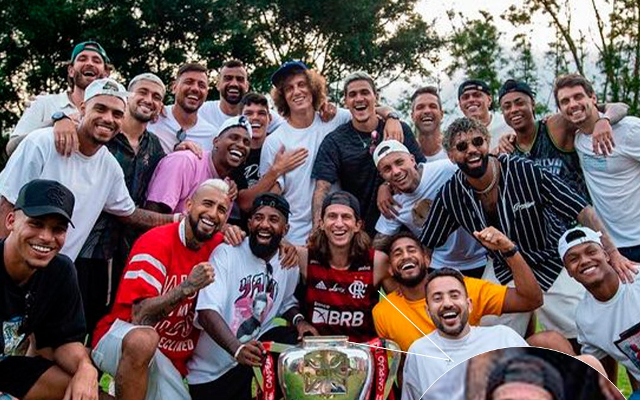 Filipe Luís goes to the title barbecue in a flamingo outfit - Flamengo - news and flamingo match