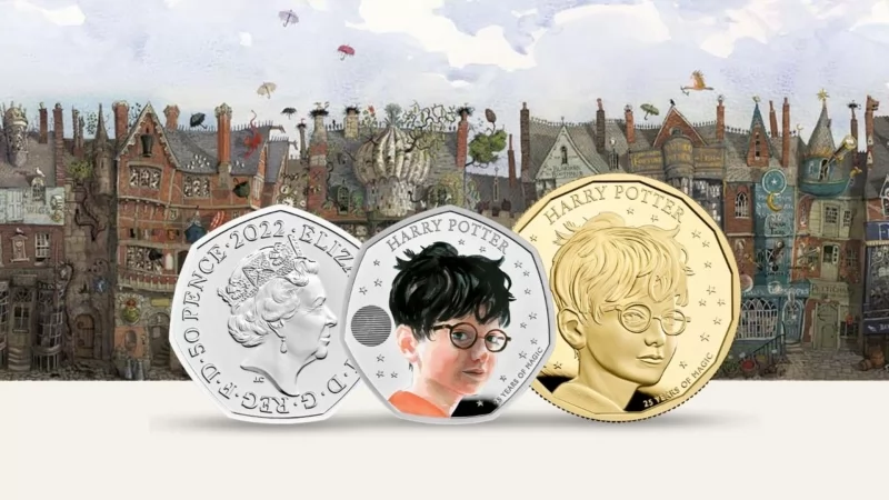 UK coins will have the face of Harry Potter
