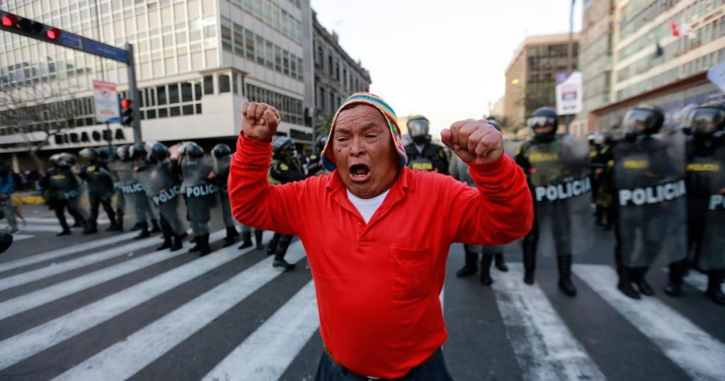 Thousands of Peruvians took to the streets of Lima to demand the closure of Congress