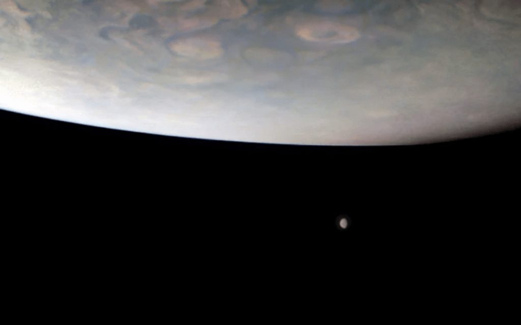 Juno probe reveals first image of Jupiter.  paying off