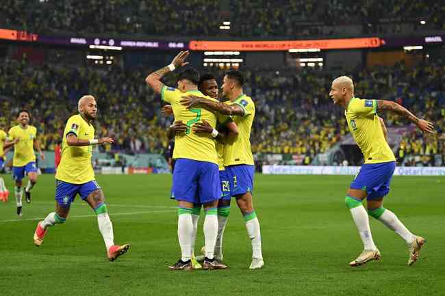 Pictures of the duel between Brazil and South Korea, for the round of 16 of the World Cup in Qatar, in Est