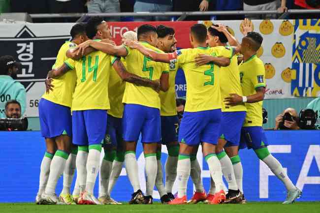 Pictures of the duel between Brazil and South Korea, for the round of 16 of the World Cup in Qatar, in Est