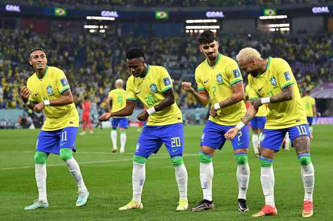 Pictures of the duel between Brazil and South Korea, for the round of 16 of the World Cup in Qatar, in Est