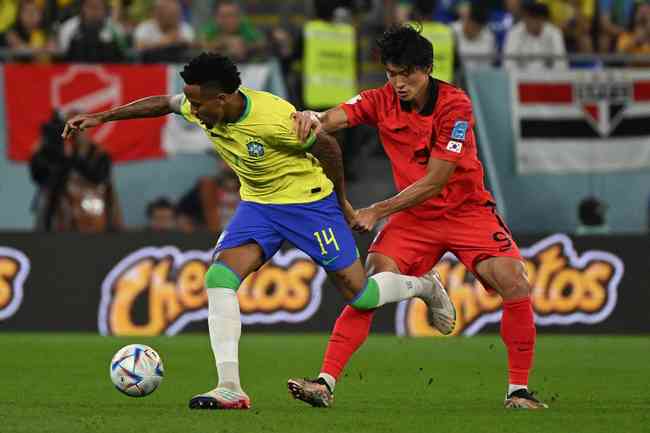 Pictures of the duel between Brazil and South Korea, for the round of 16 of the World Cup in Qatar, in Est