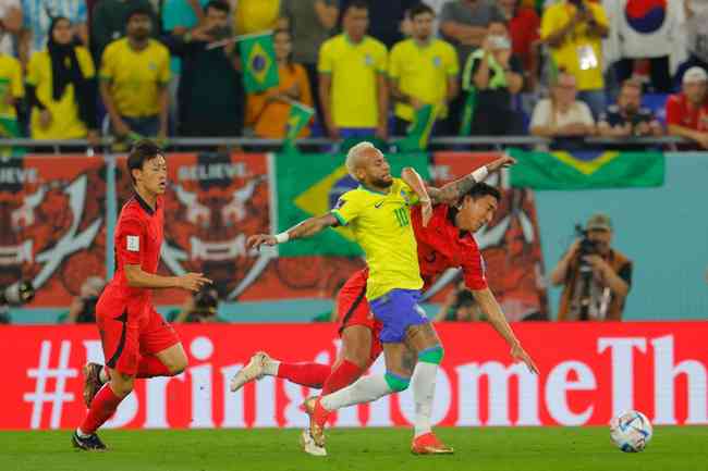 Pictures of the duel between Brazil and South Korea, for the round of 16 of the World Cup in Qatar, in Est