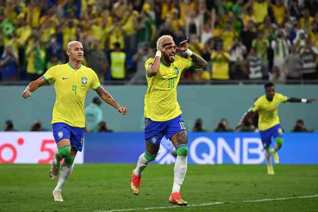 Pictures of the duel between Brazil and South Korea, for the round of 16 of the World Cup in Qatar, in Est