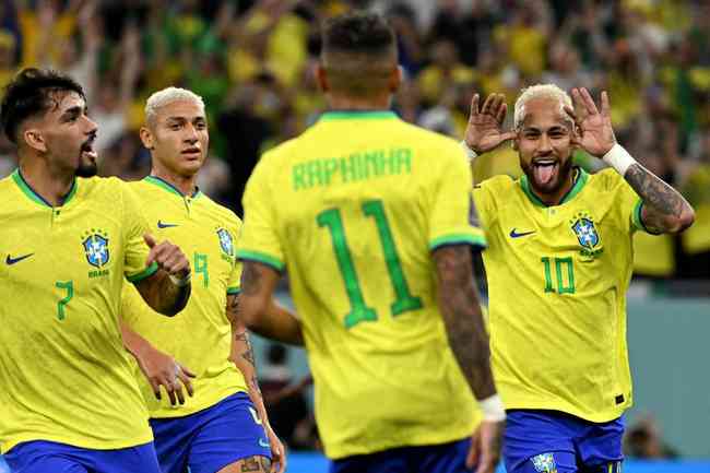 Pictures of the duel between Brazil and South Korea, for the round of 16 of the World Cup in Qatar, in Est