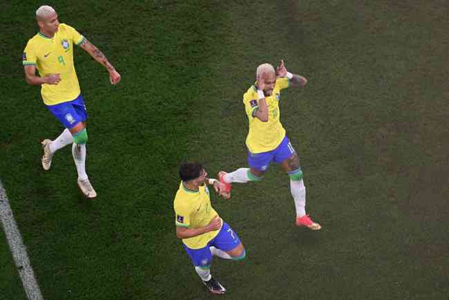 Pictures of the duel between Brazil and South Korea, for the round of 16 of the World Cup in Qatar, in Est