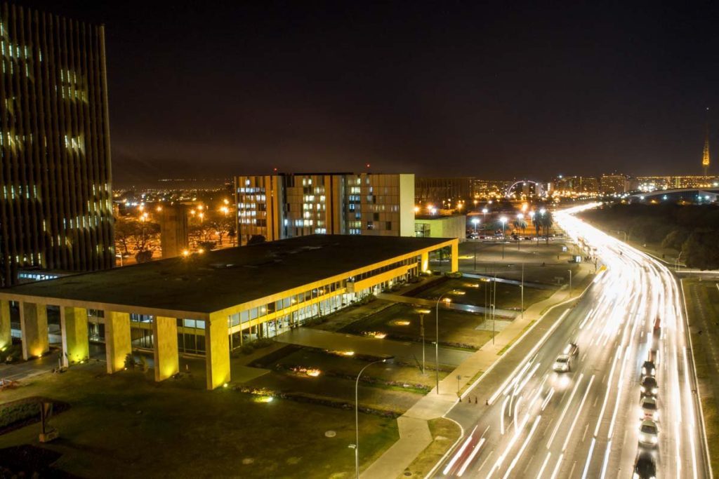 Palácio do Buriti vista aérea Brasília GDF